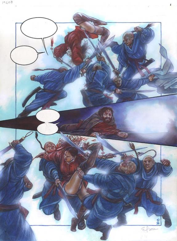 p36 - Eric Puech - Encre de couleur sur papier - 756