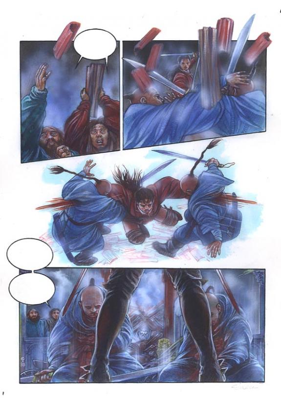 p38 - Eric Puech - Encre de couleur sur papier - 758