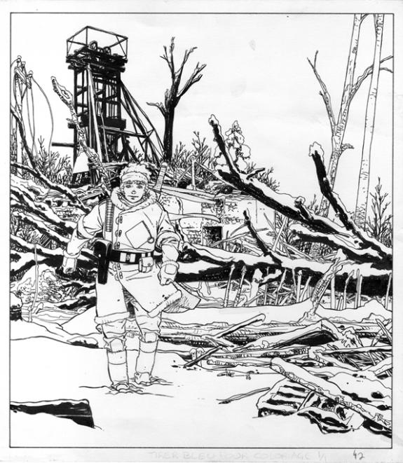 illustration pour calendrier - Christian Gine - Encre de Chine - 858