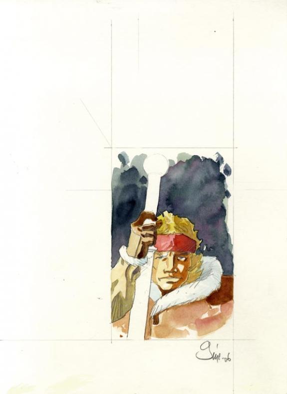 dessin pour plv - Christian Gine - Aquarelle et mine de plomb sur papier - 859