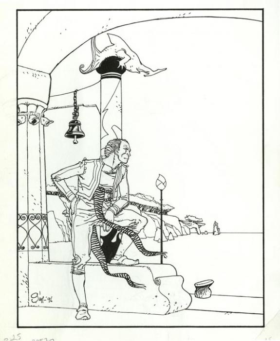 ex-libris - Christian Gine - Encre de Chine - 863