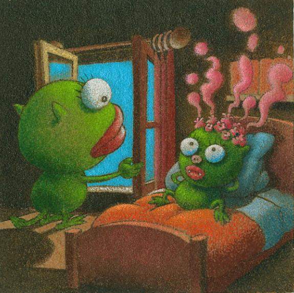 petite fille malade - Olivier O'Groj - 1196