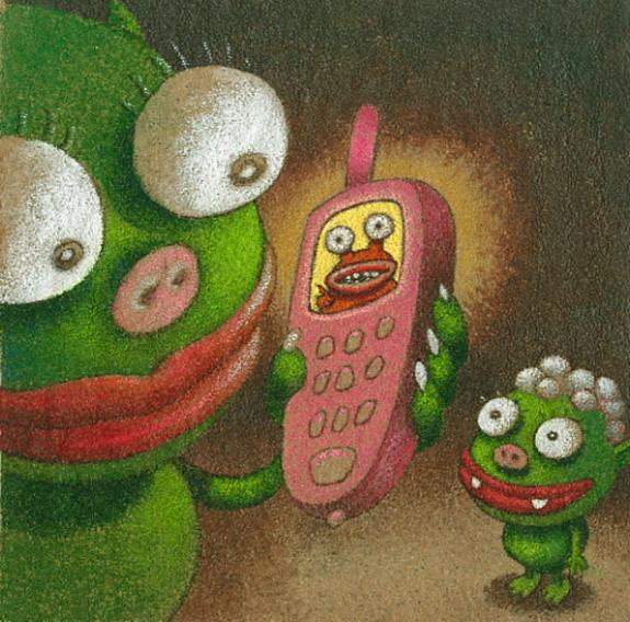 monstres au téléphone - Olivier O'Groj - 1197