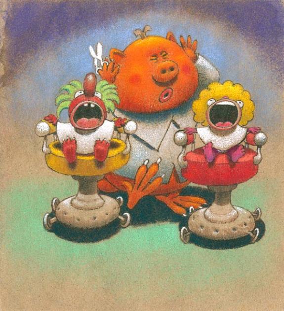 coiffeur et enfants - Olivier O'Groj - 1201