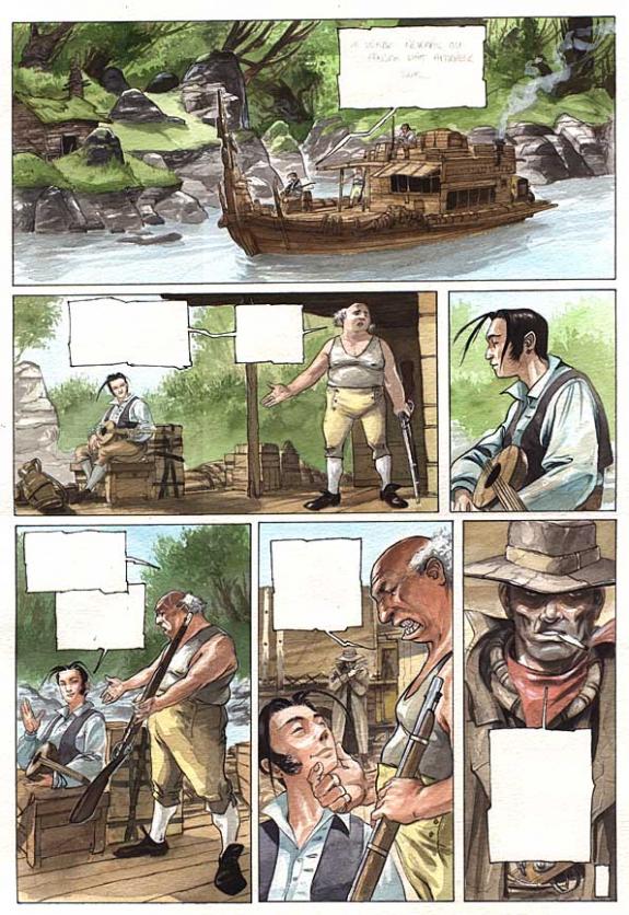 p01 - Fabrice Meddour - Aquarelle et encre de Chine sur papier - 247