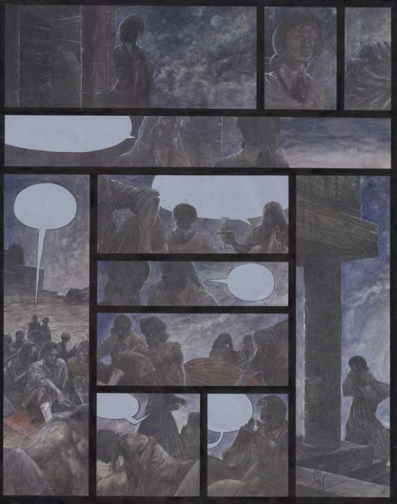 P26 - Alberto Varanda - Gouache et encre de Chine - 245