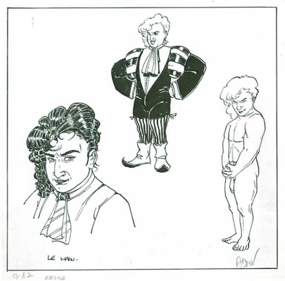 étude perso - Philippe Adamov - Encre de Chine - 1239