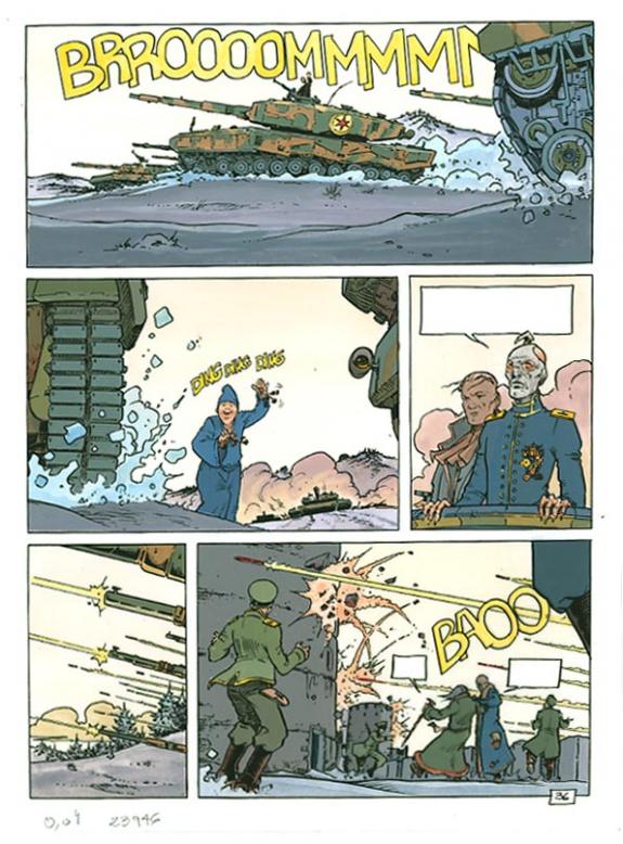 p36 - Philippe Adamov - Gouache sur papier - 1305