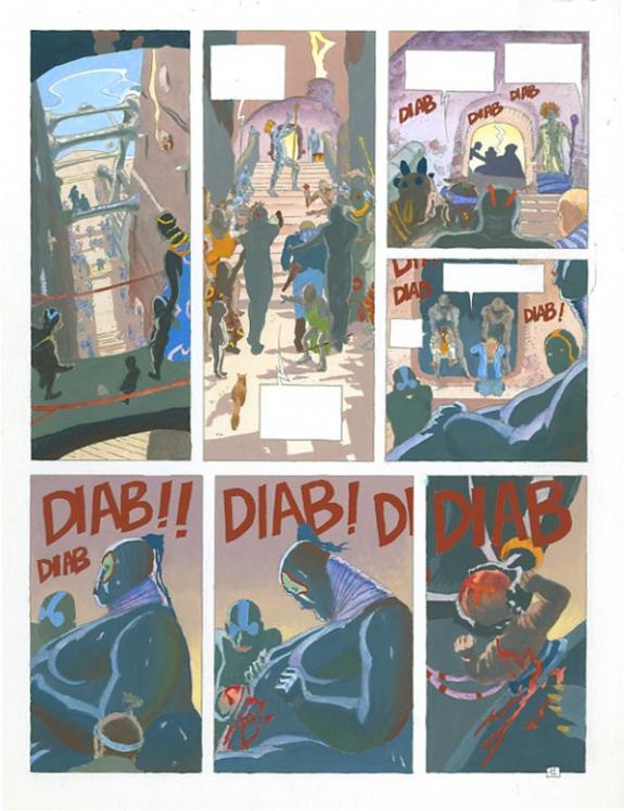 p12 - Philippe Adamov - Gouache sur papier - 1315