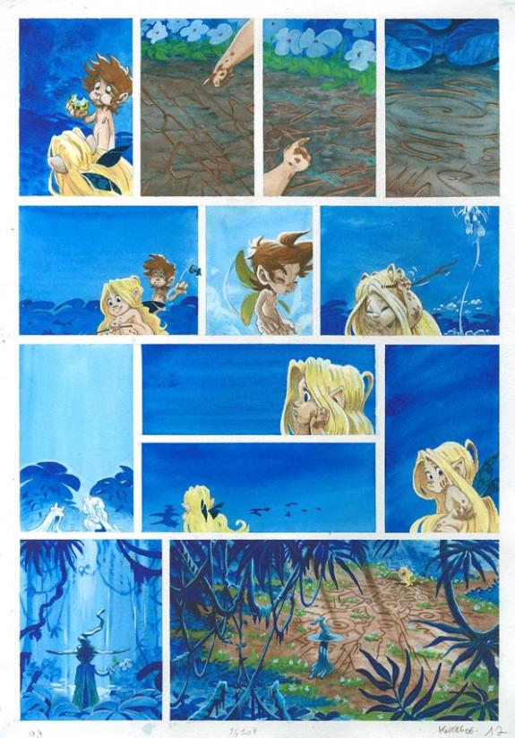 p12 - Cyril Knittel - Encre de couleur sur papier - 1363