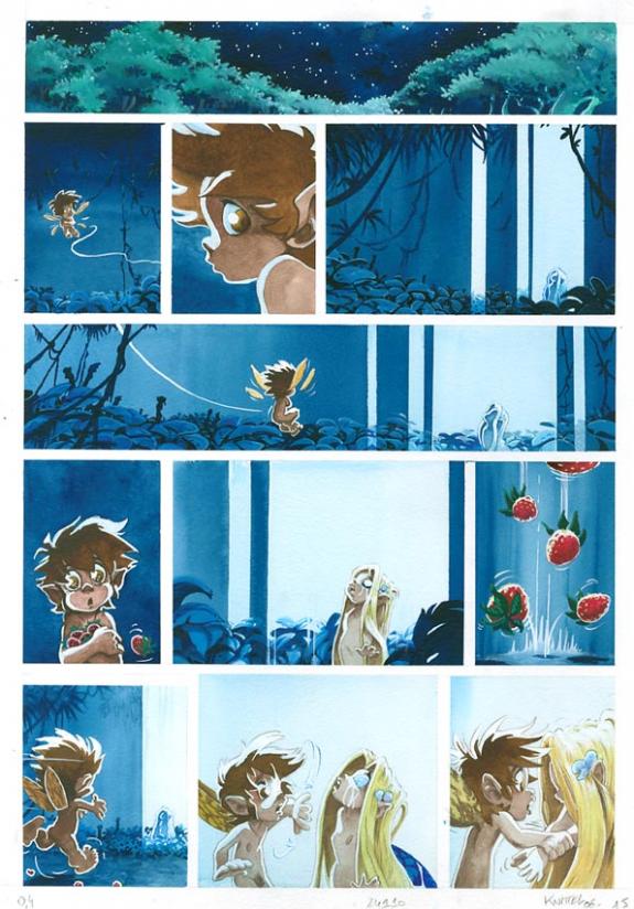 p15 - Cyril Knittel - Encre de couleur sur papier - 1366