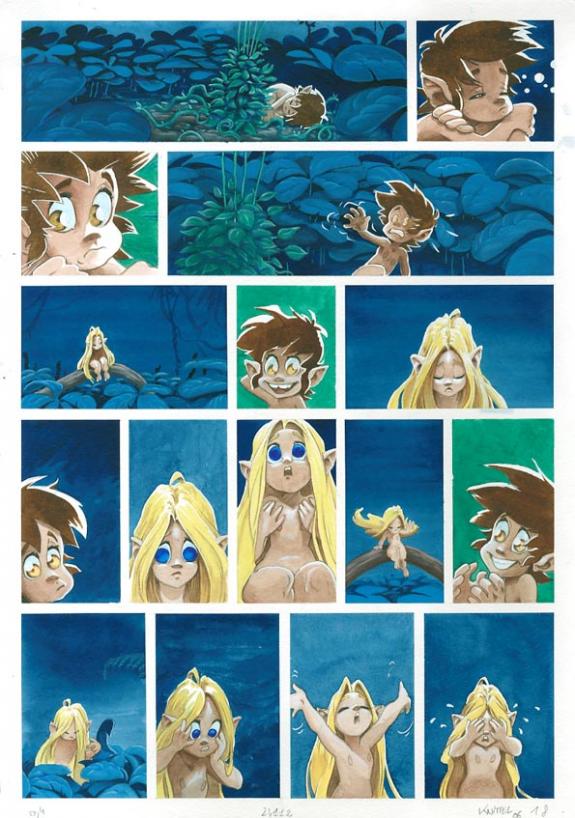 p18 - Cyril Knittel - Encre de couleur sur papier - 1367