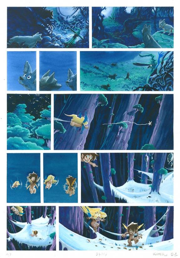 p21 - Cyril Knittel - Encre de couleur sur papier - 1368