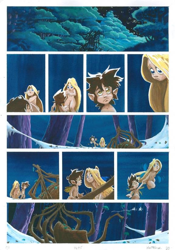 p23 - Cyril Knittel - Encre de couleur sur papier - 1369