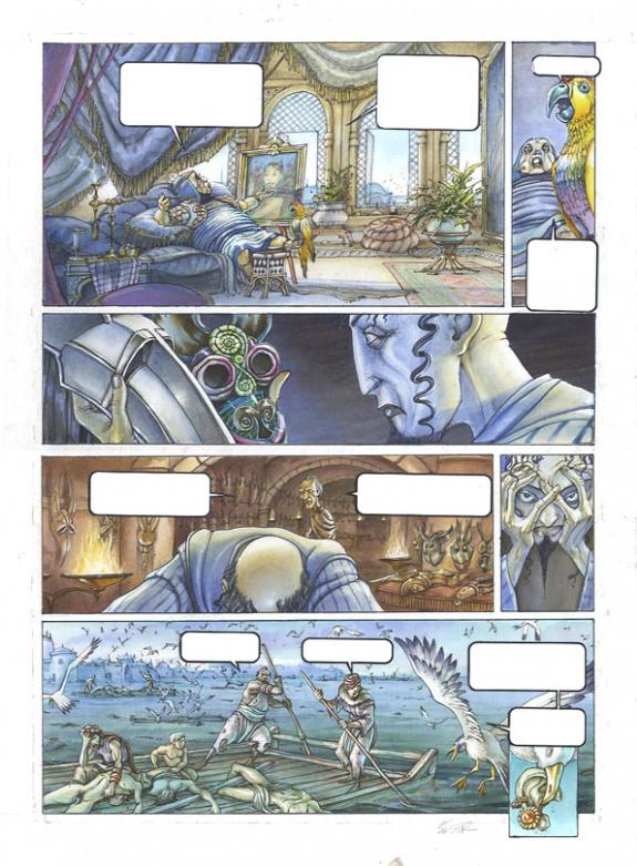 p30 - Thierry Ségur - Encre de couleur et acrylique sur papier - 1455