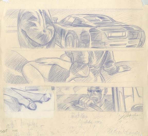 3 strips avec escarpins en case 3 - Didier Eberoni - 1537