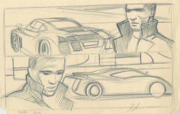 2 cases : avec à chq fois 1 mec+1 voiture - Didier Eberoni - 1538