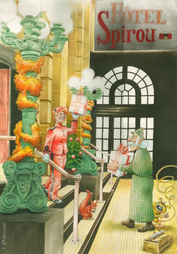 spirou et champignac noel - Olivier O'Groj - 1552