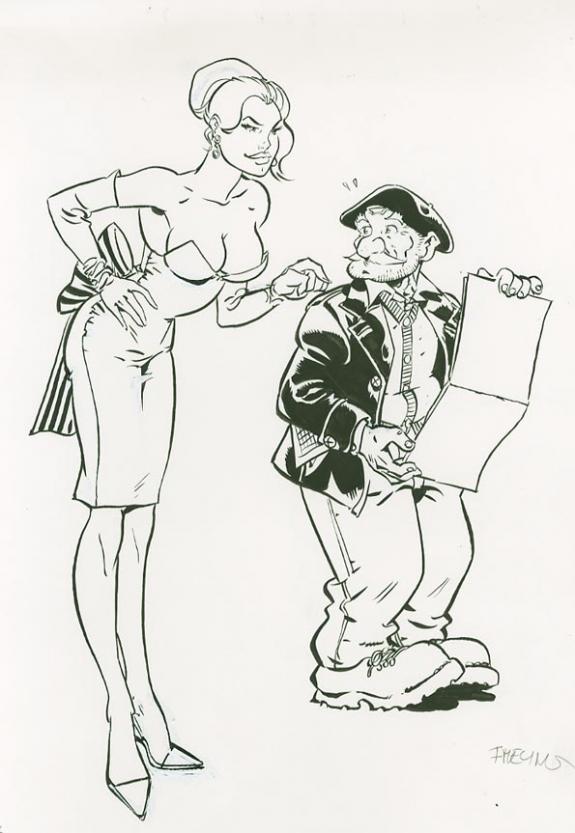 calendrier fanfoué (illu 15) - Félix Meynet - Encre de Chine - 1560