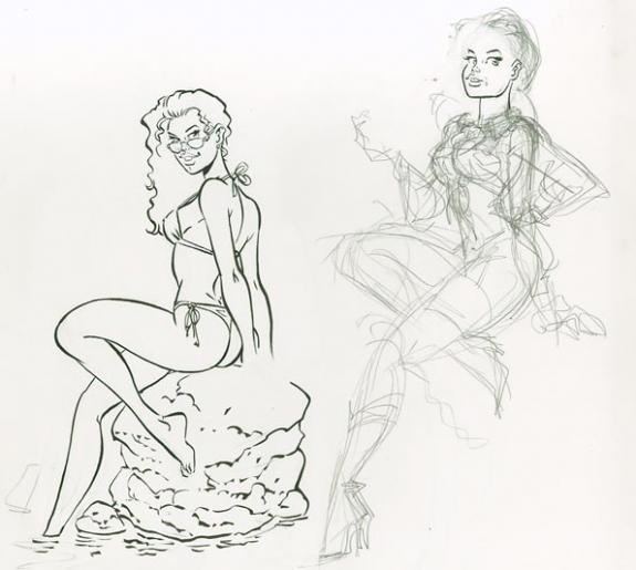 calendrier fanfoué (illu 15) - Félix Meynet - Encre de Chine - 1560