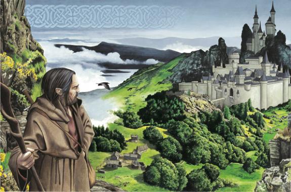 Illustration originale, jeunesse de Merlin - Bruno Brucero - Acrylique - 1575