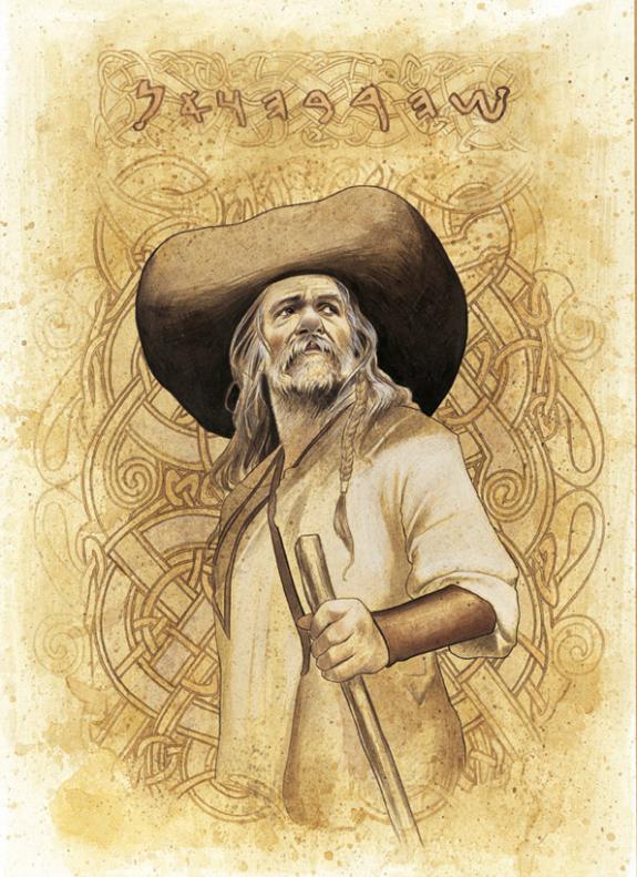 merlin chapeau bords larges - Bruno Brucero - Acrylique - 1577