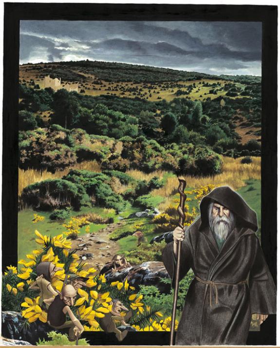 Illustration originale, Merlin - Bruno Brucero - Acrylique - 1592