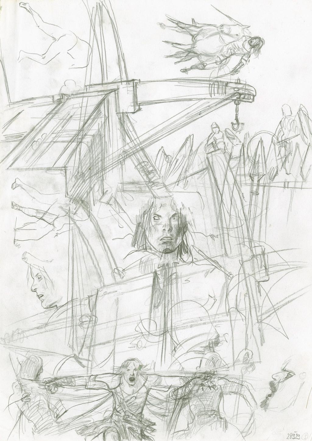 bataille Ewen - Andréï Arinouchkine - Mine de plomb sur papier - 2381