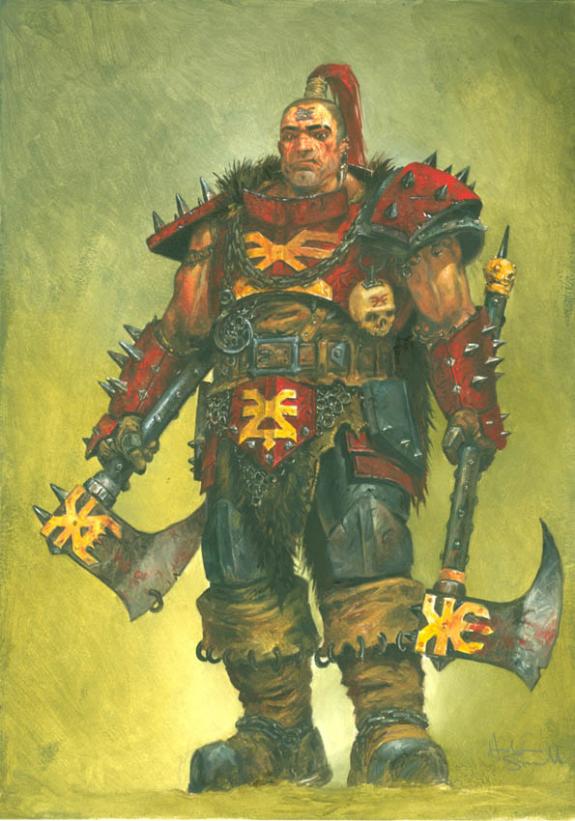 guerrier haches - Adrian Smith - 1638