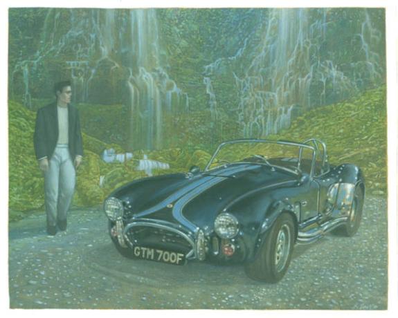 voiture - Didier Eberoni - Gouache sur papier - 1806