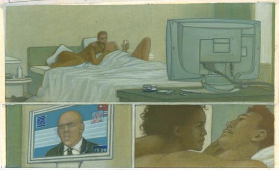 p37 demi haut - Didier Eberoni - Gouache sur papier - 2064