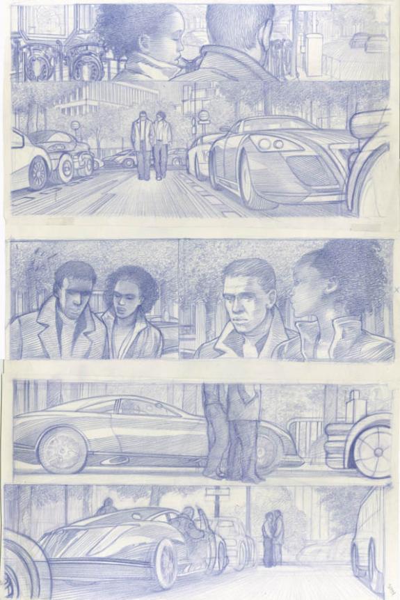 étude prépa p10 - Didier Eberoni - Crayon de couleur sur papier - 1816