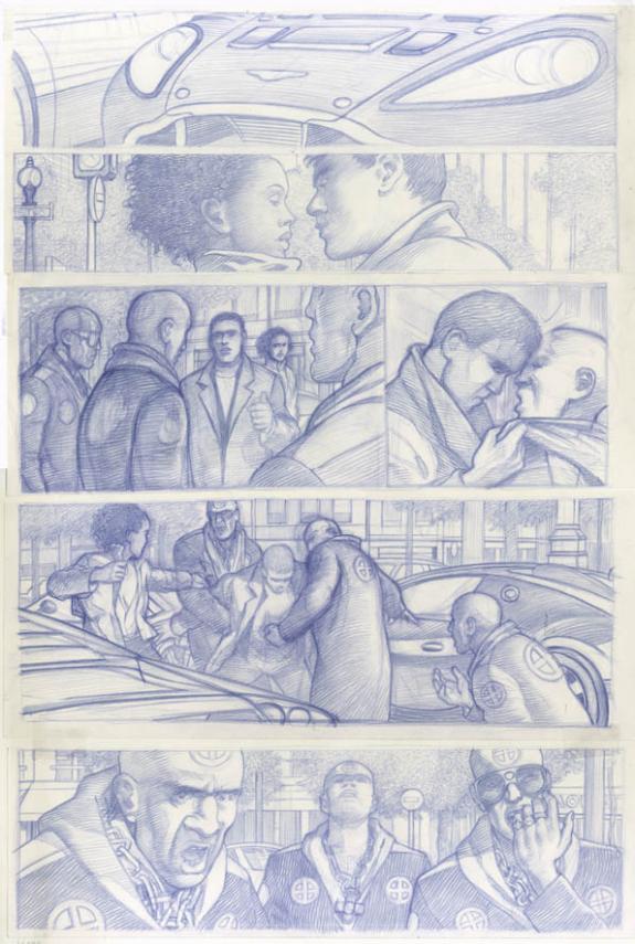 étude prépa p11 - Didier Eberoni - Crayon de couleur sur papier - 1817