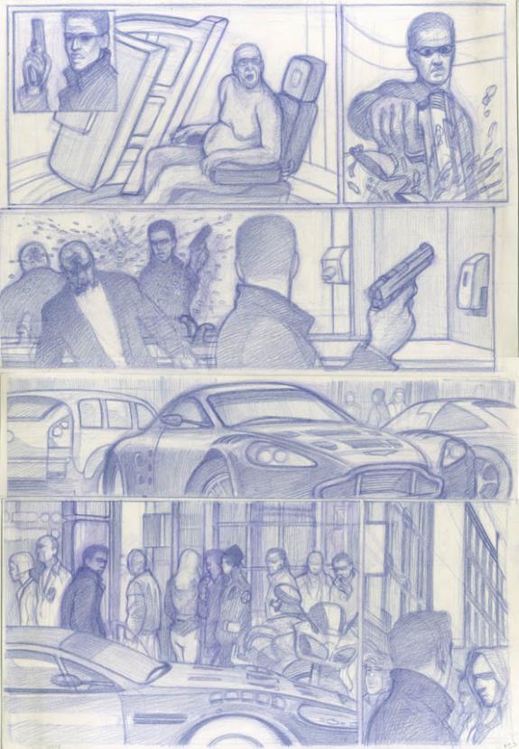 étude prépa p19 - Didier Eberoni - Crayon de couleur sur papier - 1818