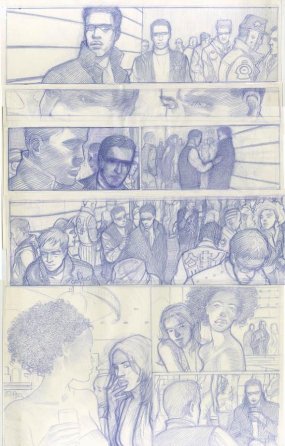 étude prépa p21 - Didier Eberoni - Crayon de couleur sur papier - 1819