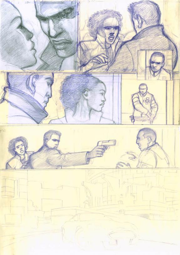 étude prépa p53 - Didier Eberoni - Crayon de couleur sur papier - 1824