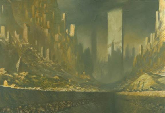 la cité des morts - Adrian Smith - Huile - 1712