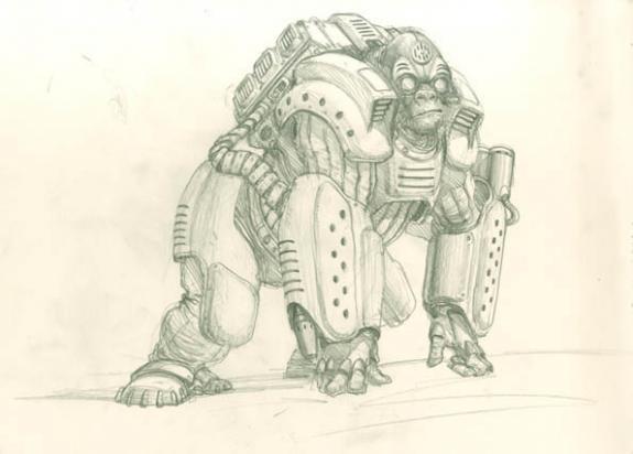 AA EL 002 - Karl Kopinski - Mine de plomb sur papier - 4984