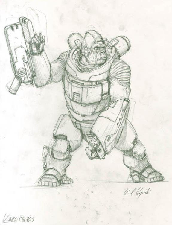 Kare 03 bis - Karl Kopinski - Mine de plomb sur papier - 4988