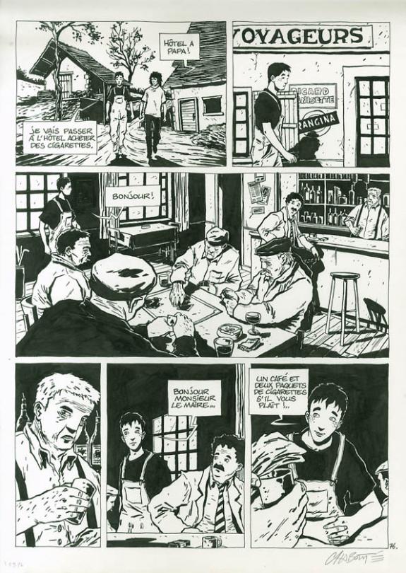 p76 - Christophe Chabouté - Encre de Chine - 1730