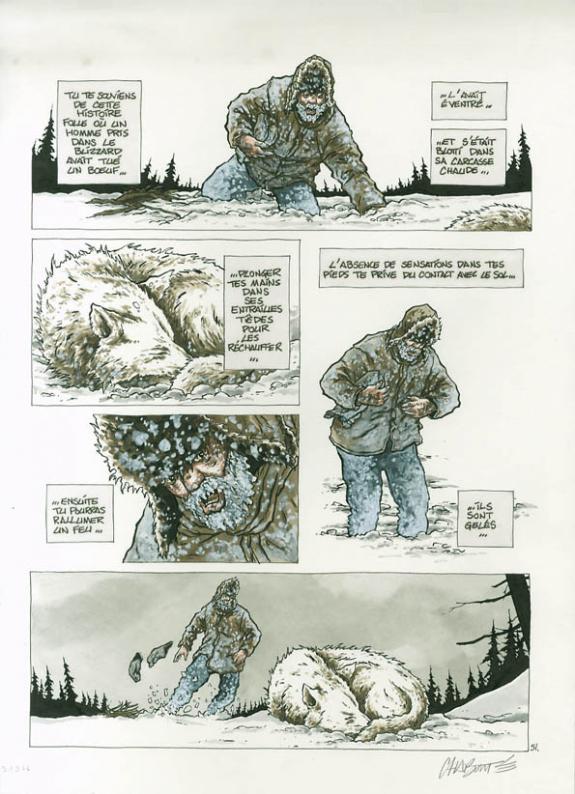 p51 - Christophe Chabouté - Aquarelle et encre de Chine sur papier - 1733