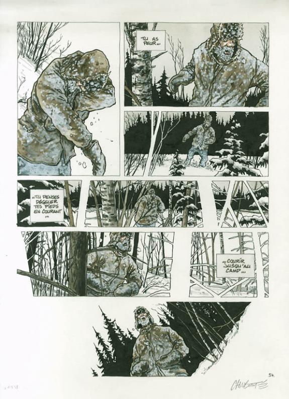 p54 - Christophe Chabouté - Aquarelle et encre de Chine sur papier - 1872