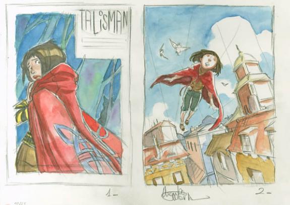 Projets de couverture - Montse Martin - Aquarelle et mine de plomb sur papier - 1747