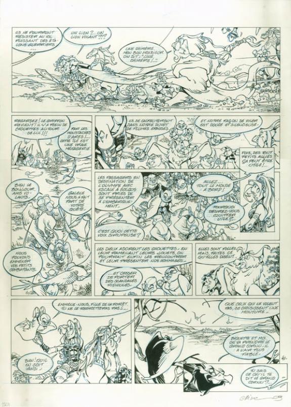 Planche originale - Crisse - Encre de Chine et crayon de couleur sur papier - 1781