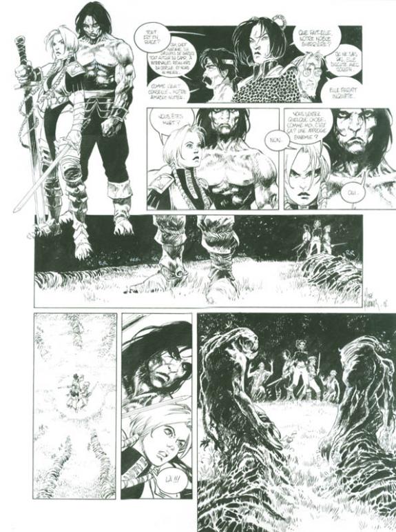 p15, deux pliures haut de page - Fabrice Meddour - Encre de Chine - 1787