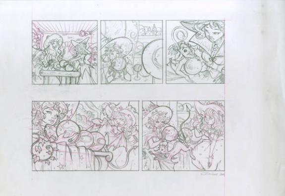 P10 - Ood Serrière - Mine de plomb et crayon de couleur - 1840