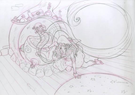 p12 - Ood Serrière - Mine de plomb et crayon de couleur - 1841