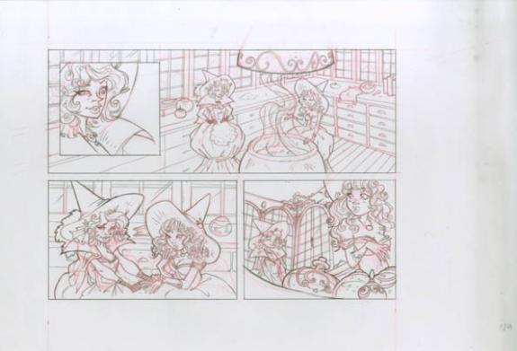 p18 - Ood Serrière - Mine de plomb et crayon de couleur - 1842