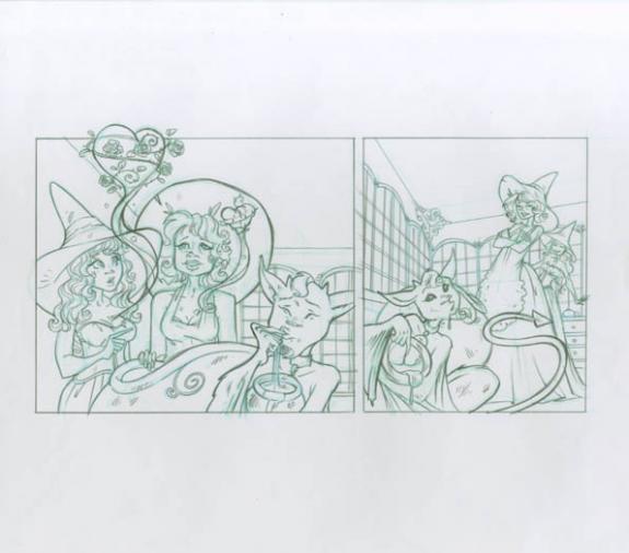 p19 A et B - Ood Serrière - Mine de plomb et crayon de couleur - 1843