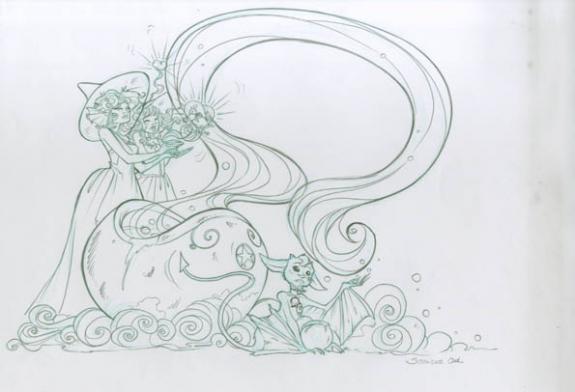 p19 A et B - Ood Serrière - Mine de plomb et crayon de couleur - 1843